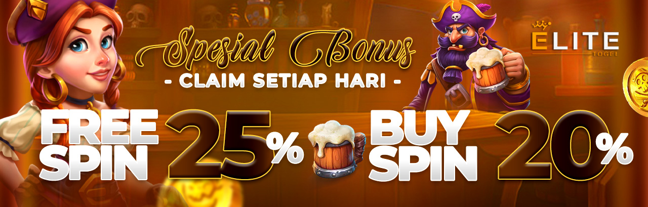 Free Spin 25% & Buy Spin 20% Elitetogel